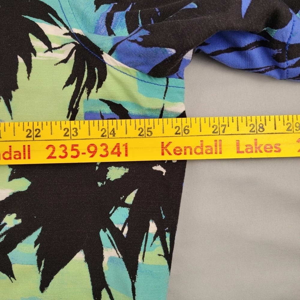 Tommy Bahama Veracruz Cay Shirt Mens XL Blue Palm Tree Hawaiian Beach Tropical - Picture 12 of 16
